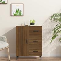 Dressoir 69,5x34x90 cm bewerkt hout bruin eikenkleur
