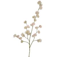 Roberts Collection Kunsttak pluizenbol wit/roze 108cm