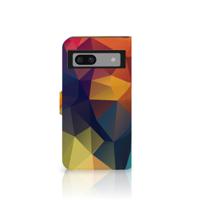 Google Pixel 8A Book Case Polygon Color