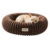 Pecco Luxe mand voor hond en kat - Orthopedisch - Rond 50 cm - Bruin rib