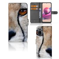 Xiaomi Redmi Note 10S | 10 4G | Poco M5s | Telefoonhoesje | Met pasjeshouder | Cheetah