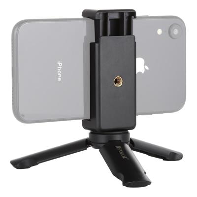 PULUZ Mini Plastic statief + Universele telefoon klem beugel voor iPhone Galaxy Huawei Xiaomi Sony HTC Google en andere Smartphones