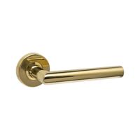 Intersteel deurkruk Jura op rozet verdekt ø53x10mm - PVD messingkleur