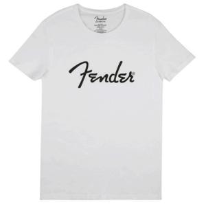 Fender Spaghetti Logo wit t-shirt XL