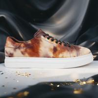 Tobacco Mist Sneakers Lureaux - Handgemaakte Nette Schoenen Voor Heren