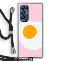 Sunny side up: Oppo Find X3 Neo Transparant Hoesje met koord Sunny side up: Oppo Find X3 Neo Transparant Hoesje met koord