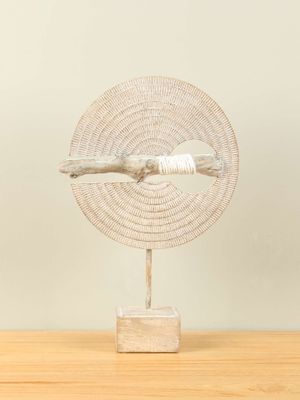 Schijf Ethno uit kunsthars, 38 cm