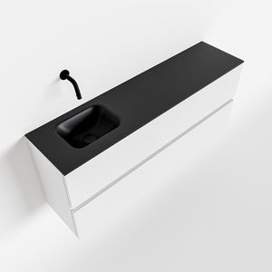 Toiletmeubel Mondiaz Ada | 120 cm | Meubelkleur Talc | Lex wastafel Urban Links | Zonder kraangat