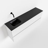 Toiletmeubel Mondiaz Ada | 120 cm | Meubelkleur Talc | Lex wastafel Urban Links | Zonder kraangat