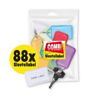 Sleutellabel Combi-Label openklapbaar- Sleutelhanger - Naamlabel - 88x - thumbnail