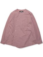 Black Comme Des Garçons chemise en coton à carreaux - Rouge