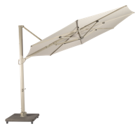 Vince parasol linen aluminium 350/8 taupe - Max luuk