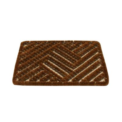 Schoenen borstelmat - bruin - 40 x 60 cm - deurmat/schoenenveger
