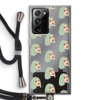 King Kylie: Samsung Galaxy Note 20 Ultra / Note 20 Ultra 5G Transparant Hoesje met koord