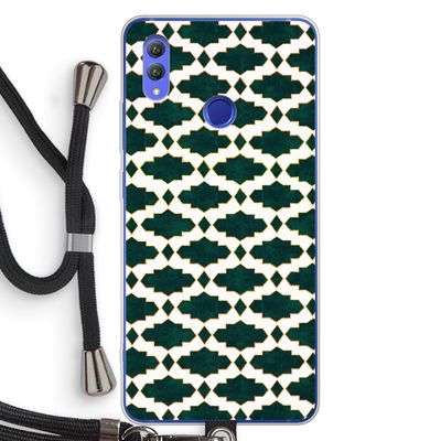 Moroccan tiles: Honor Note 10 Transparant Hoesje met koord