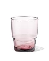 HEMA Waterglas 300ml glas bordeauxrood (roze)