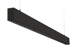 Inspire pendel zwart 3000K DALI dimbaar LED hangaramtuur 4140 lumen 1241mm 38mm 67mm