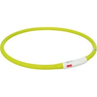 Trixie Halsband usb siliconen lichtgevend oplaadbaar groen