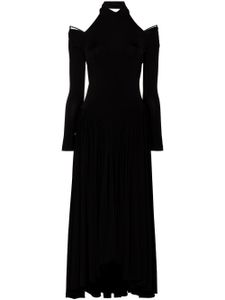 KHAITE robe mi-longue à épaules dénudées - Noir