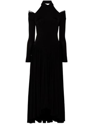 KHAITE robe mi-longue à épaules dénudées - Noir
