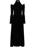 KHAITE robe mi-longue à épaules dénudées - Noir KHAITE robe mi-longue à épaules dénudées - Noir