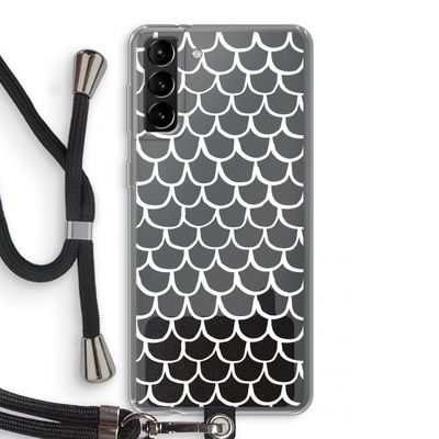 Dakpannetjes: Samsung Galaxy S21 Plus Transparant Hoesje met koord
