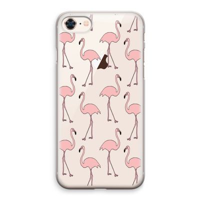 Anything Flamingoes: iPhone 8 Transparant Hoesje