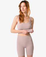 HEMA Licht Corrigerende Biker Hoge Taille Katoen Beige (beige)