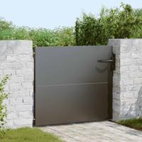 Tuinpoort met slot Zwart 105 x 100 cm Poedergecoat staal