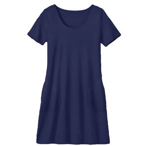 Jersey-jurk van bio-katoen, petrol 40/42 Jersey-jurk van bio-katoen, petrol 40/42