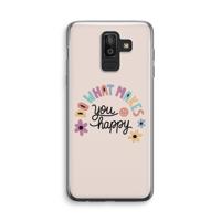 Happy days: Samsung Galaxy J8 (2018) Transparant Hoesje