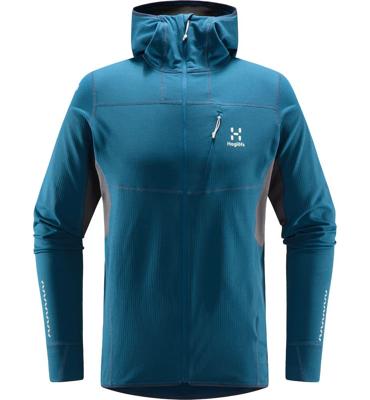 Haglofs L.I.M. Mid Comp Hood Heren Fleece Deep Ocean/Magnetite S