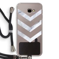 Marmeren pijlen: Samsung Galaxy J4 Plus Transparant Hoesje met koord