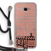 Marrakech Pink: Samsung Galaxy J4 Plus Transparant Hoesje met koord