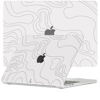 Lunso MacBook Air 15 inch M2/M3 (2023-2024) cover hoes - case - Land Lines - thumbnail