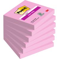 Memoblok post-it 654 super sticky 76x76mm roze