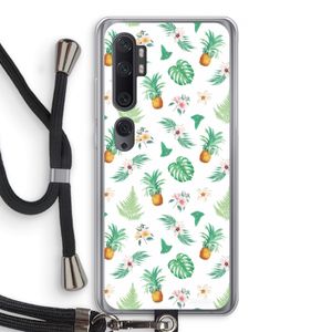 Ananas bladeren: Xiaomi Mi Note 10 Pro Transparant Hoesje met koord