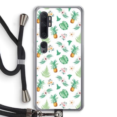 Ananas bladeren: Xiaomi Mi Note 10 Pro Transparant Hoesje met koord