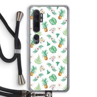 Ananas bladeren: Xiaomi Mi Note 10 Pro Transparant Hoesje met koord