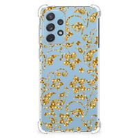 Samsung Galaxy A73 Case Gouden Bloemen - thumbnail