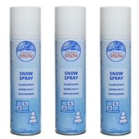 3x stuks milieuvriendelijke sneeuwspray / spuitsneeuw spuitbussen van 150 ml - thumbnail