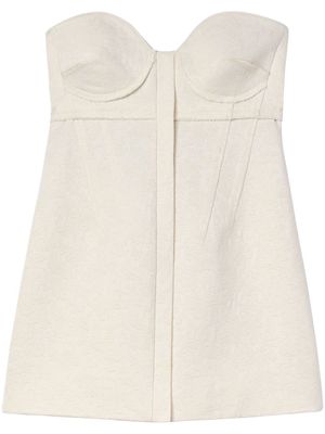 Proenza Schouler haut-bustier à motif en jacquard - Tons neutres Proenza Schouler haut-bustier à motif en jacquard - Tons neutres