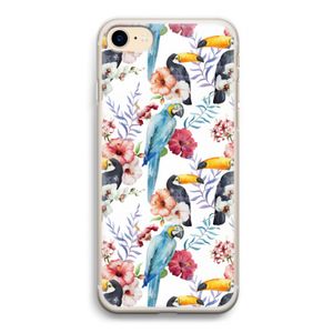 Bloemen tukan: iPhone 7 Transparant Hoesje