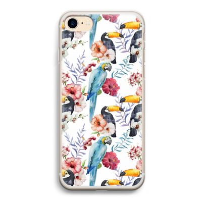 Bloemen tukan: iPhone 7 Transparant Hoesje