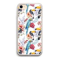 Bloemen tukan: iPhone 7 Transparant Hoesje