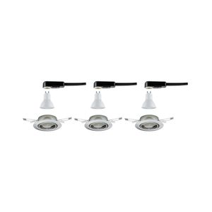 Paulmann 93424 Inbouwlamp Set van 3 stuks RVS (geborsteld)