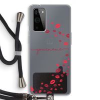 Kusjes: OnePlus 9 Pro Transparant Hoesje met koord
