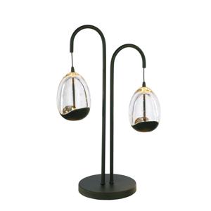 Highlight TafellampClear Egg zwart 2-lichts - T1456.20