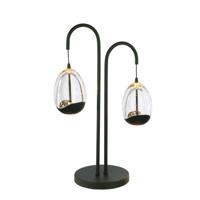 Highlight TafellampClear Egg zwart 2-lichts - T1456.20