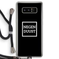 Negenduust black: Samsung Galaxy Note 8 Transparant Hoesje met koord
